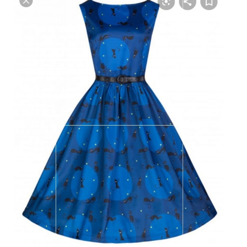 Lindybop Audrey Black Cat dress